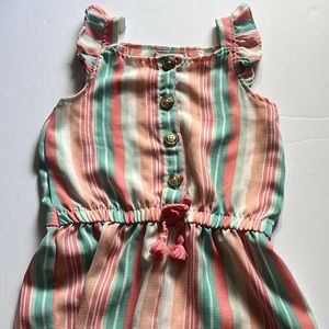 Little lass girls size 5 romper